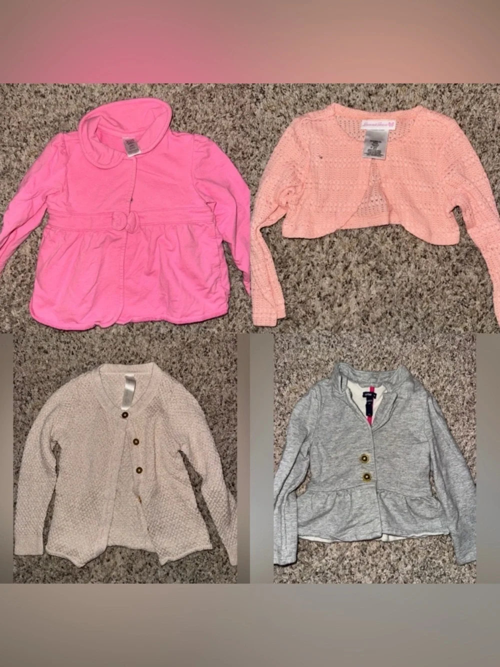 Toddler sweaters - 4 items
